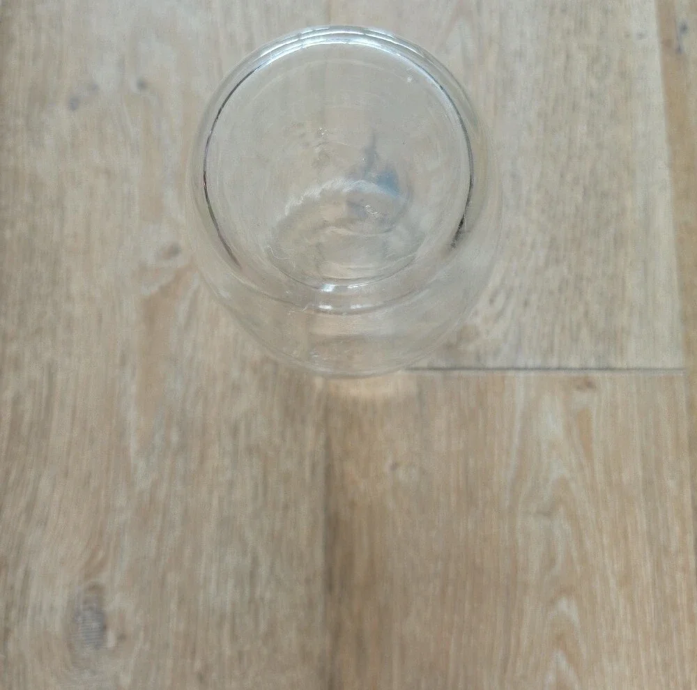 Clear Glass Decorative Vase - Classic Bulb Shape